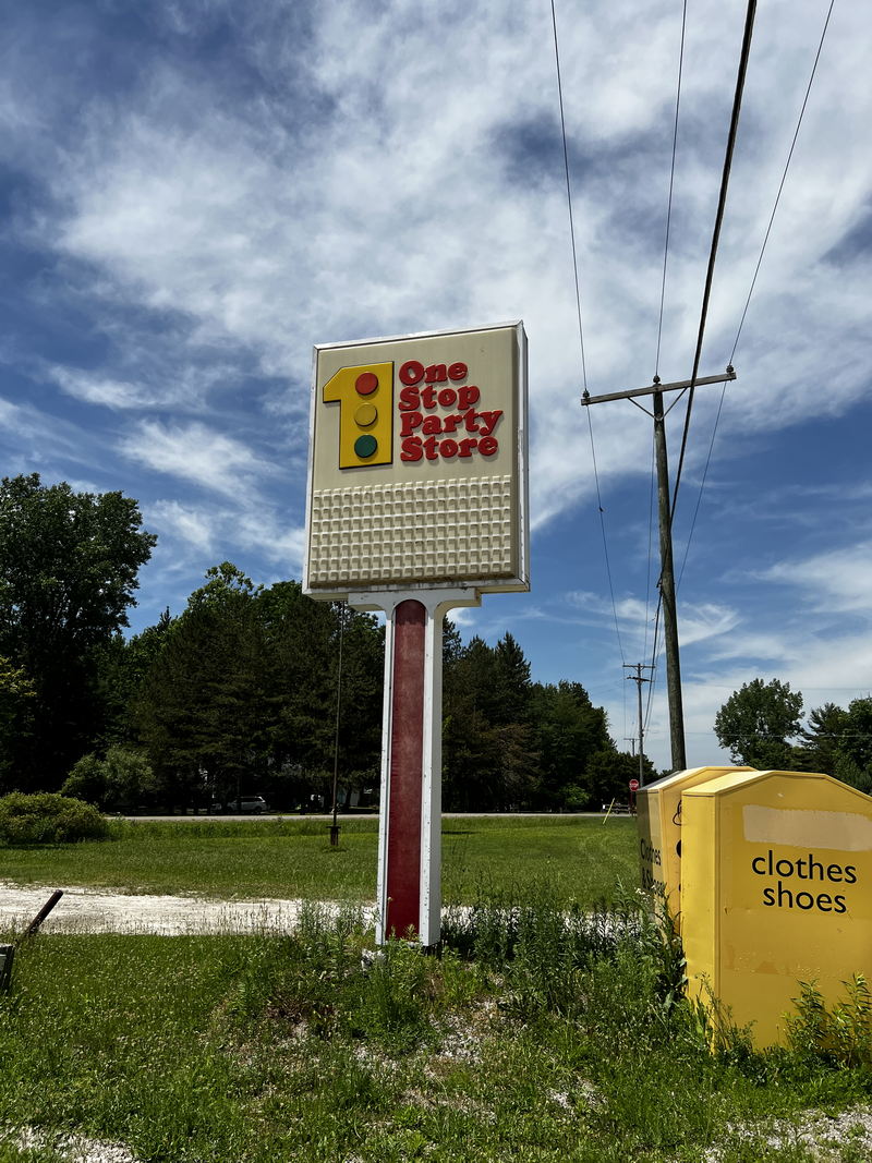 One Stop Party Store - June 2022 Photo Of Amazing Sign (newer photo)